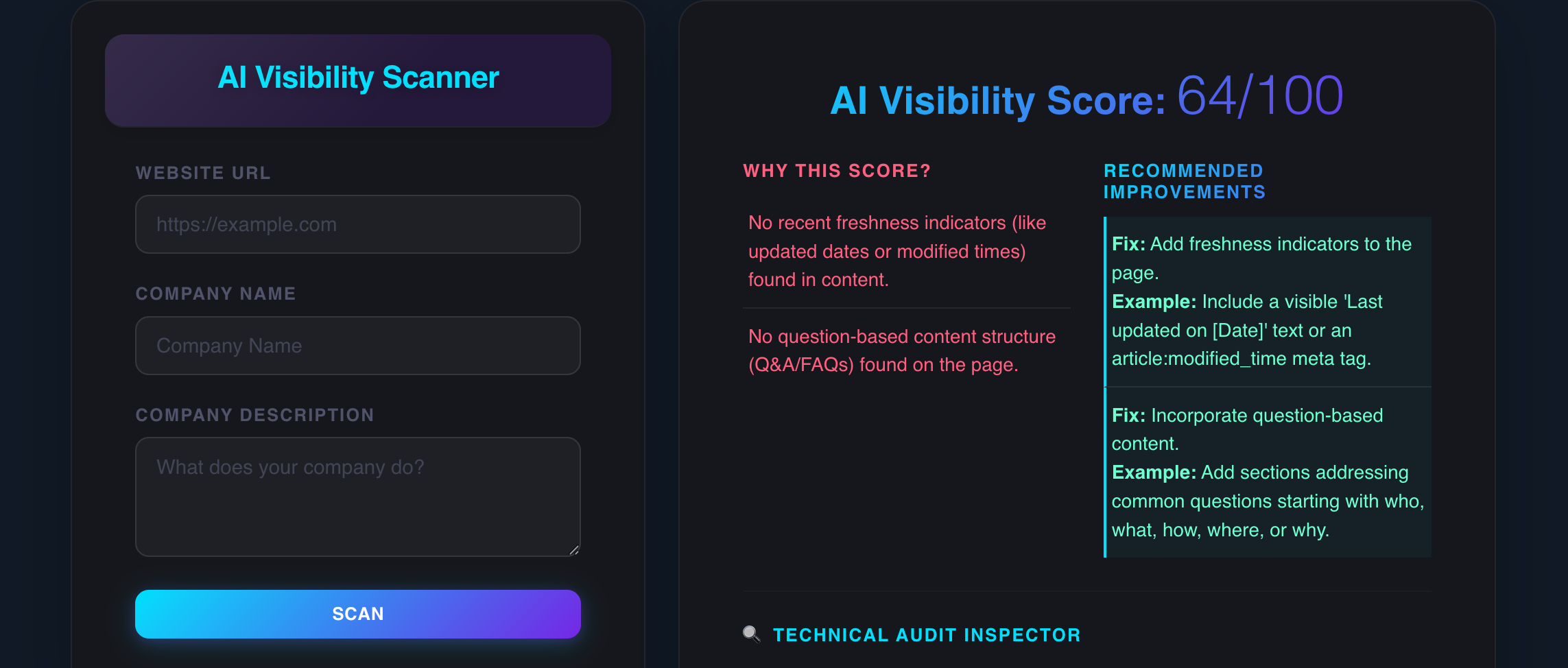 SeenByAI Core